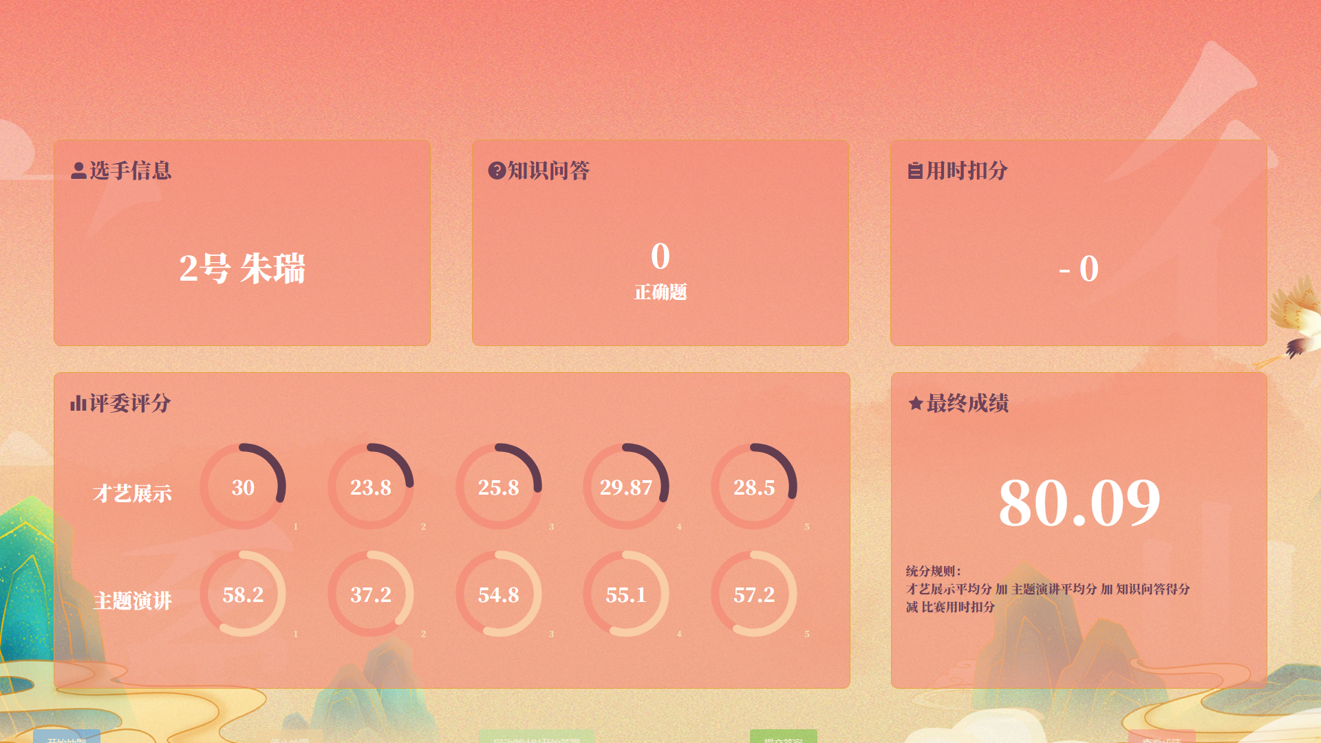 评分界面